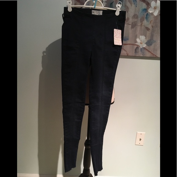 Free People Seamed Pull-On Skinny Jeans - Picture 4 of 4